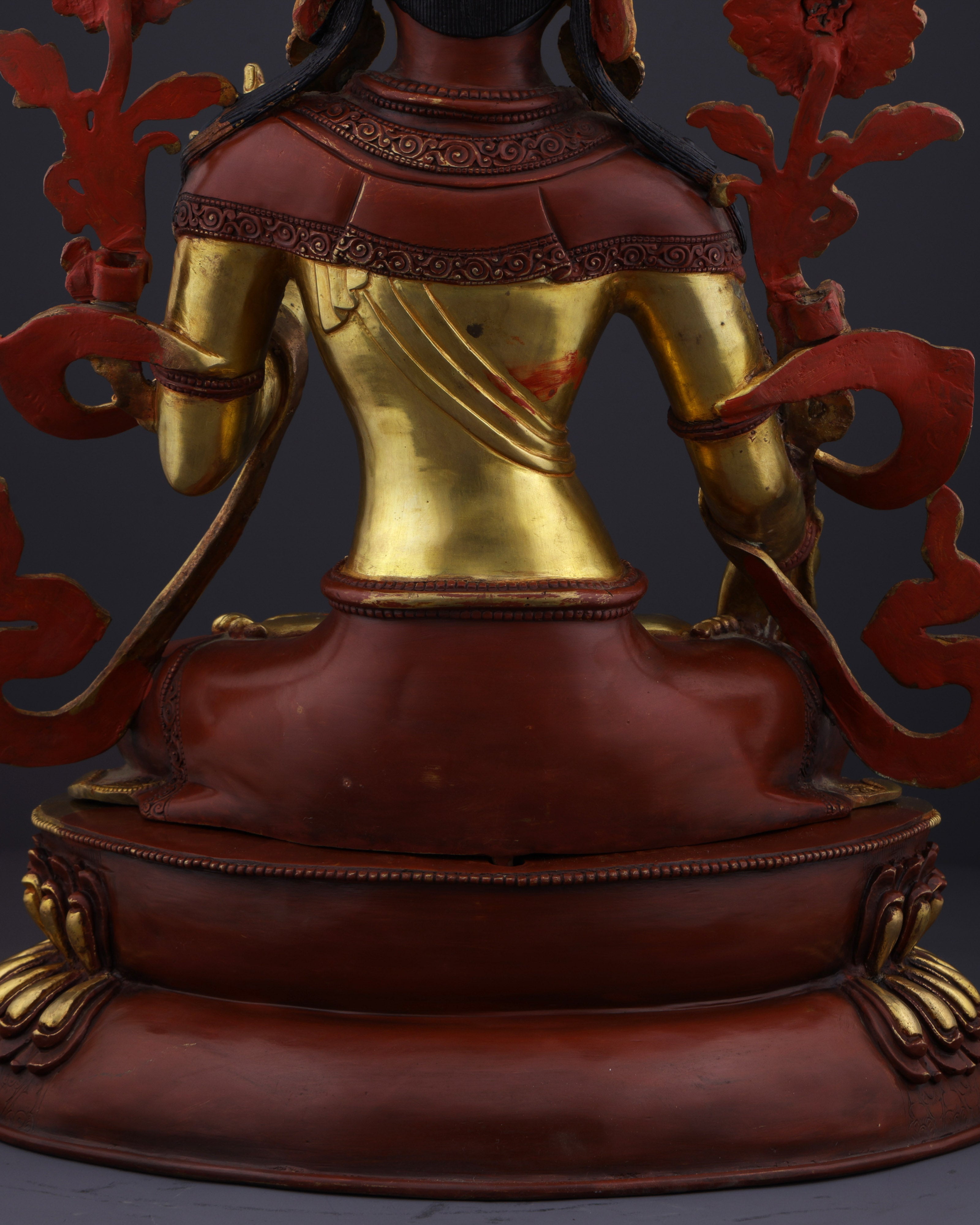 The Mother of Compassion | Majestic Nepalese White Tara Statue