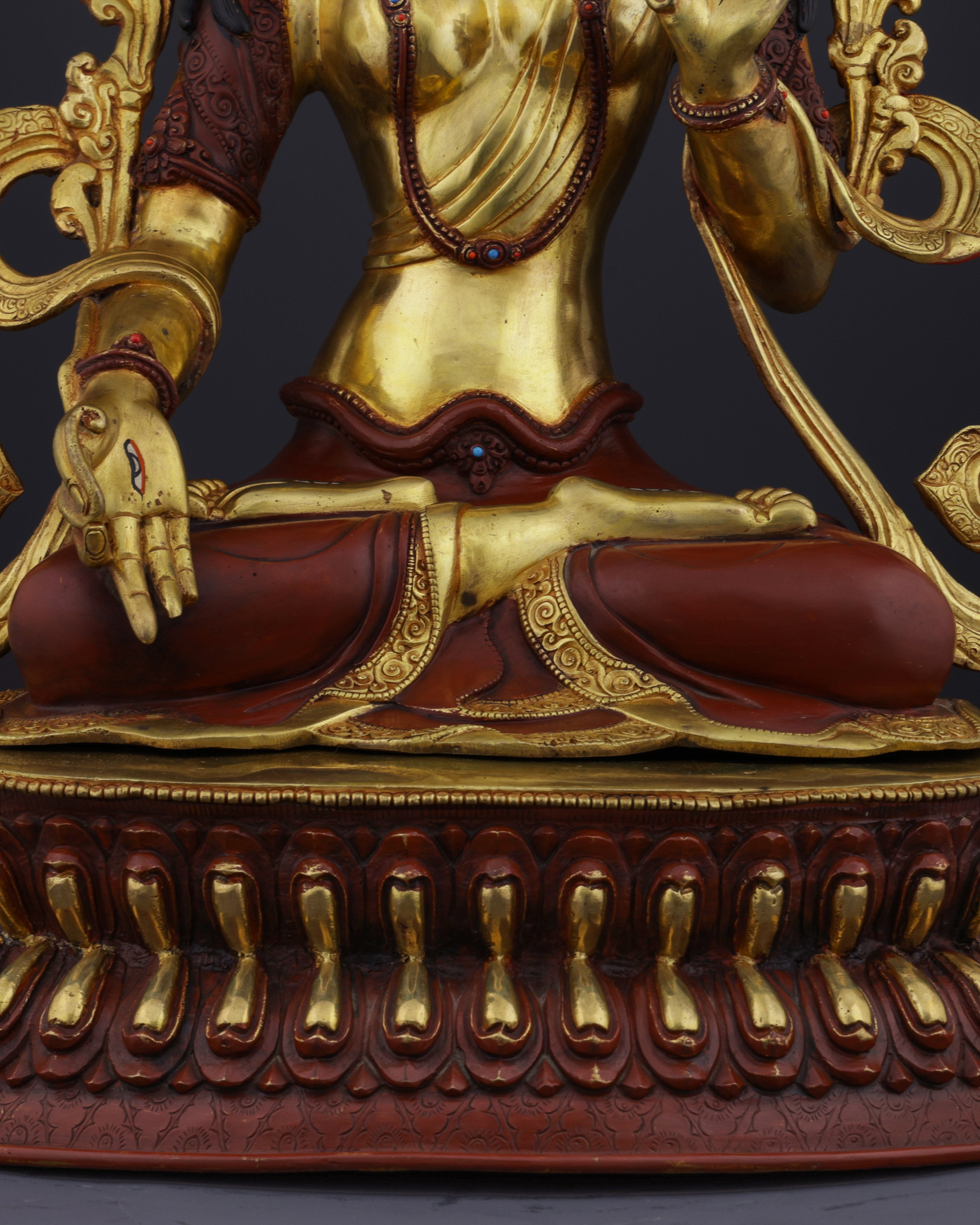 The Mother of Compassion | Majestic Nepalese White Tara Statue