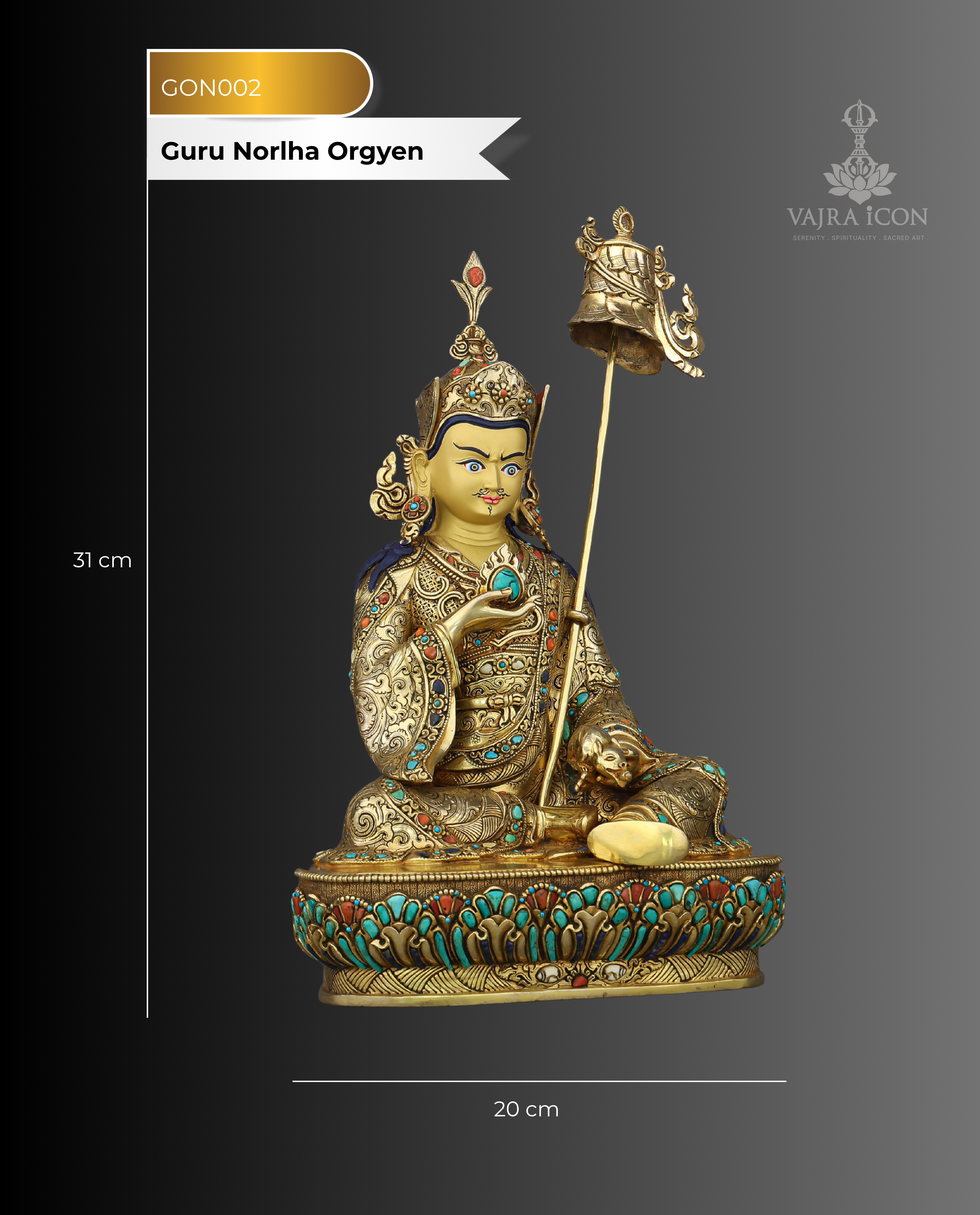 Wealth, Wisdom, and Wonder | Guru Orgyen Norlha Statue