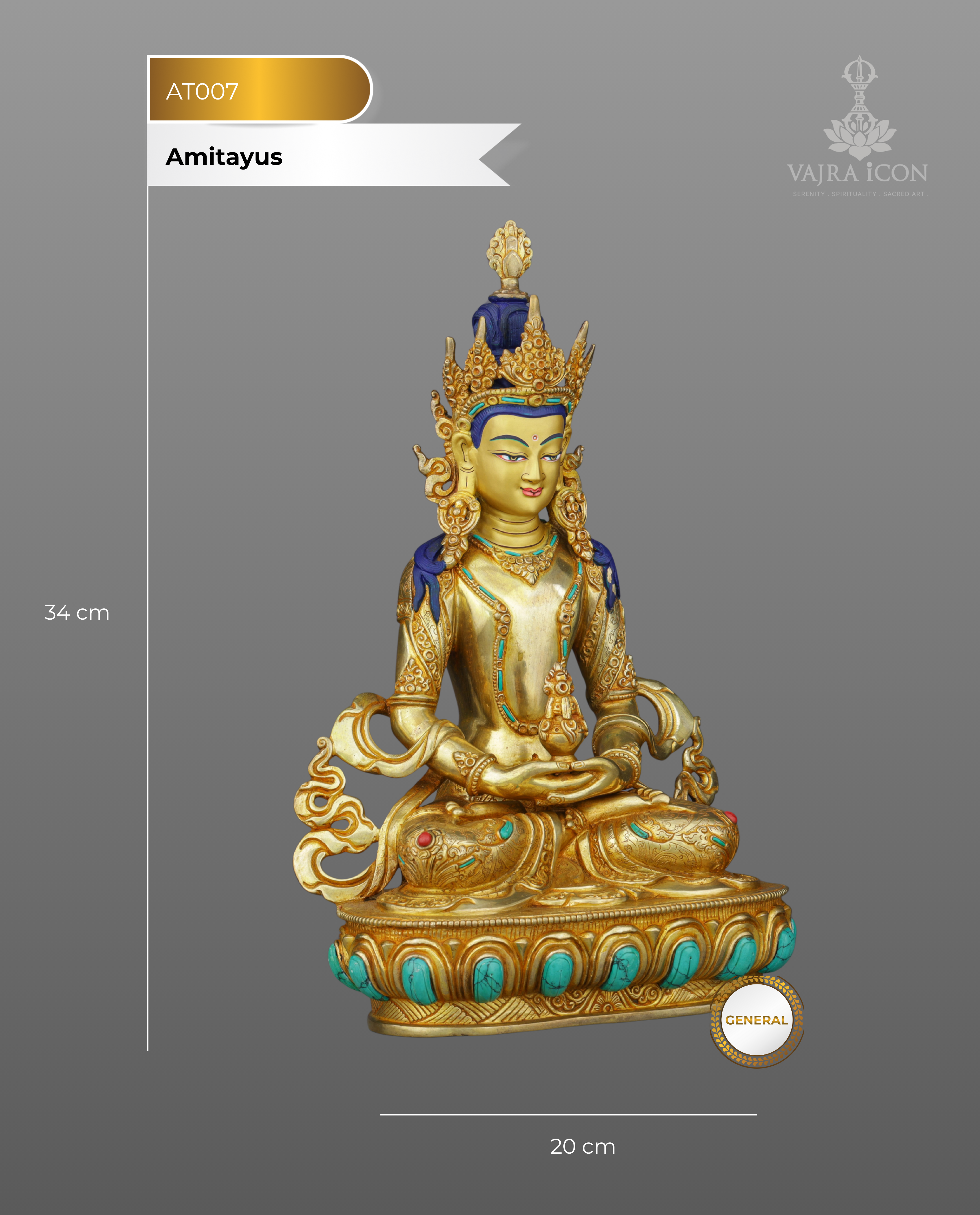Amitayus | Tibetan Masterpiece of Longevity and Enlightenment