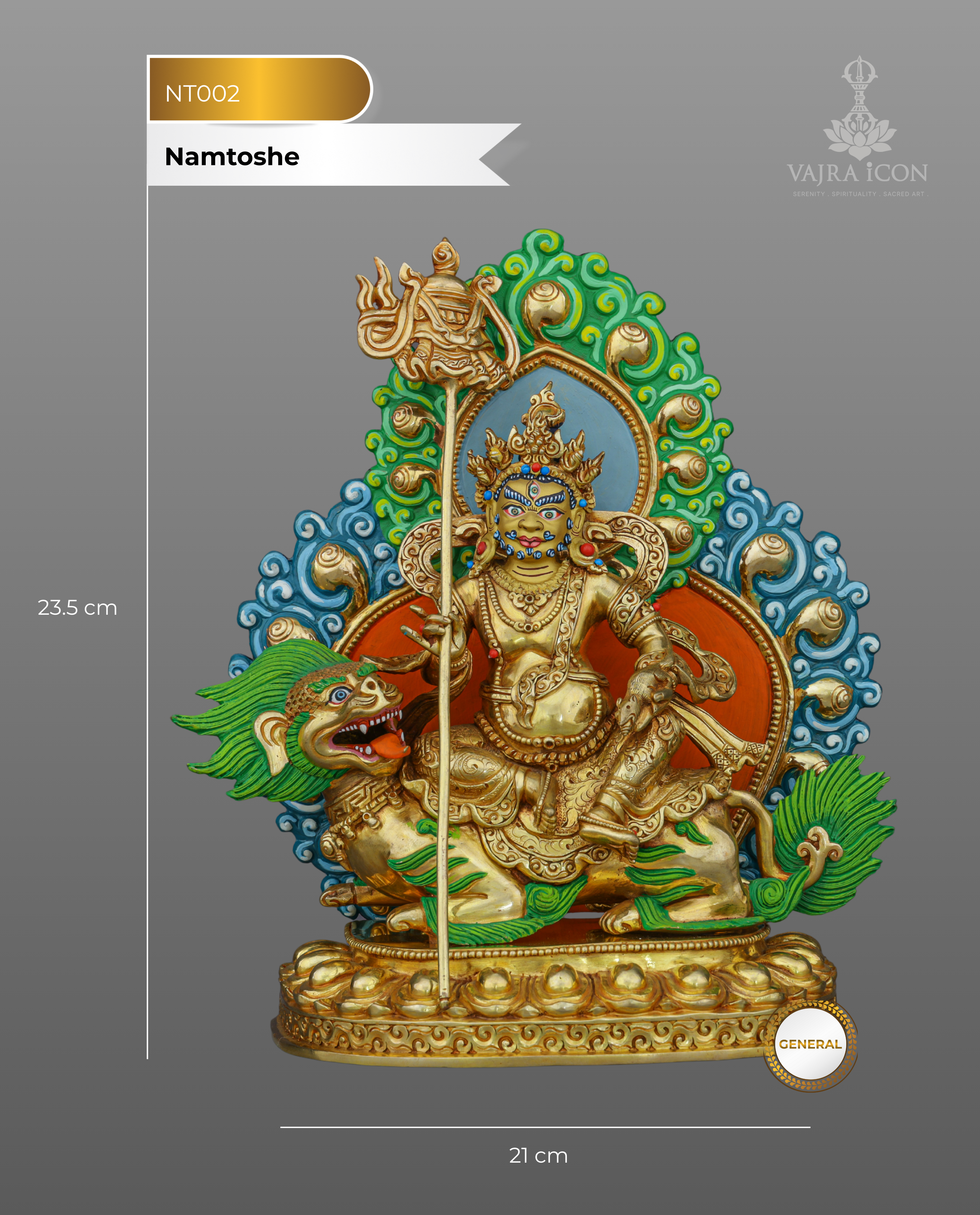 Guardian of Prosperity | Handcrafted Nepalese Namtoshe Statue