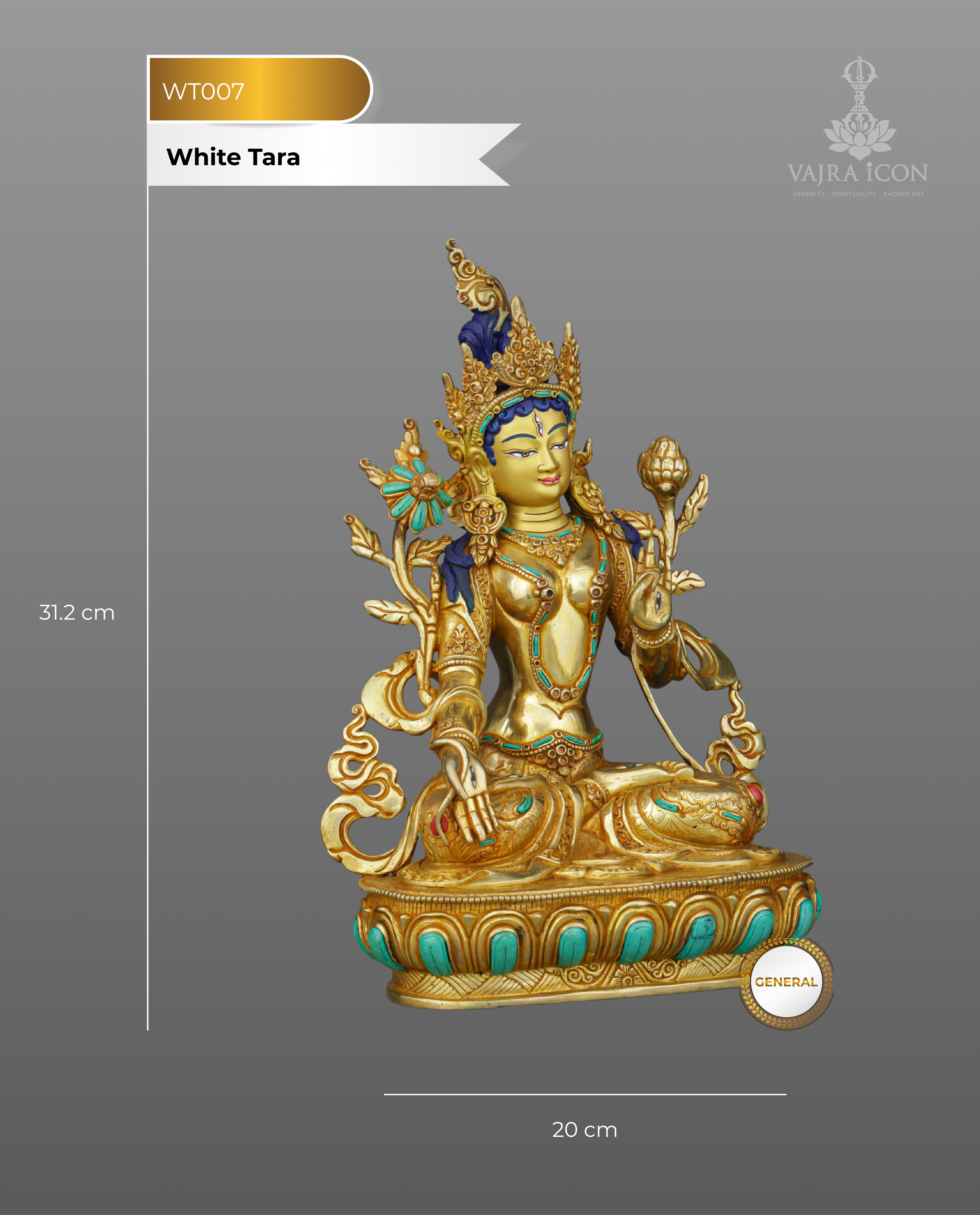 White Tara | Seven-Eyed Mother of Compassion in Golden Splendor