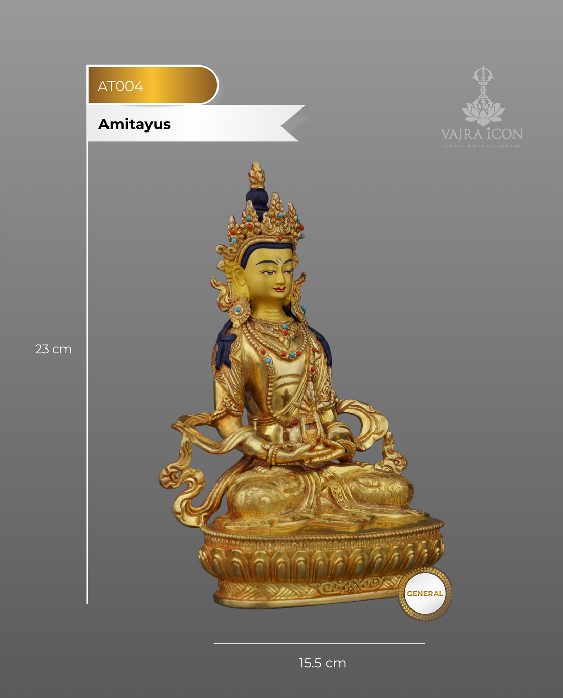 Radiant Amitayus Buddha Statue | Your Gateway to Eternal Life and Boundless Blessings - Handcrafted Buddhist Statue - Authentic Sacred Art