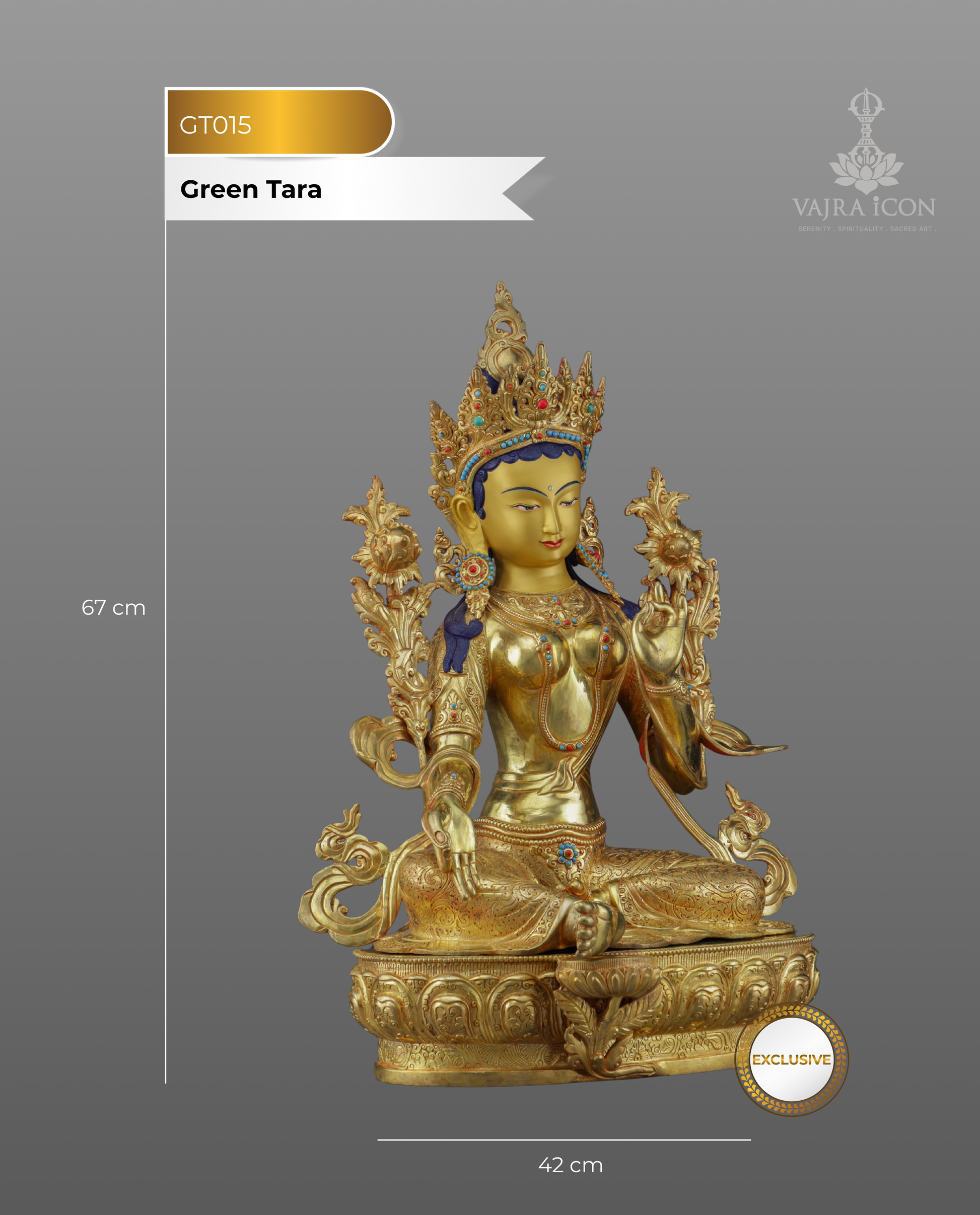 Green Tara Statue | The Swift Protector Who Answers Every Prayer - Authentic Handcrafted Statue