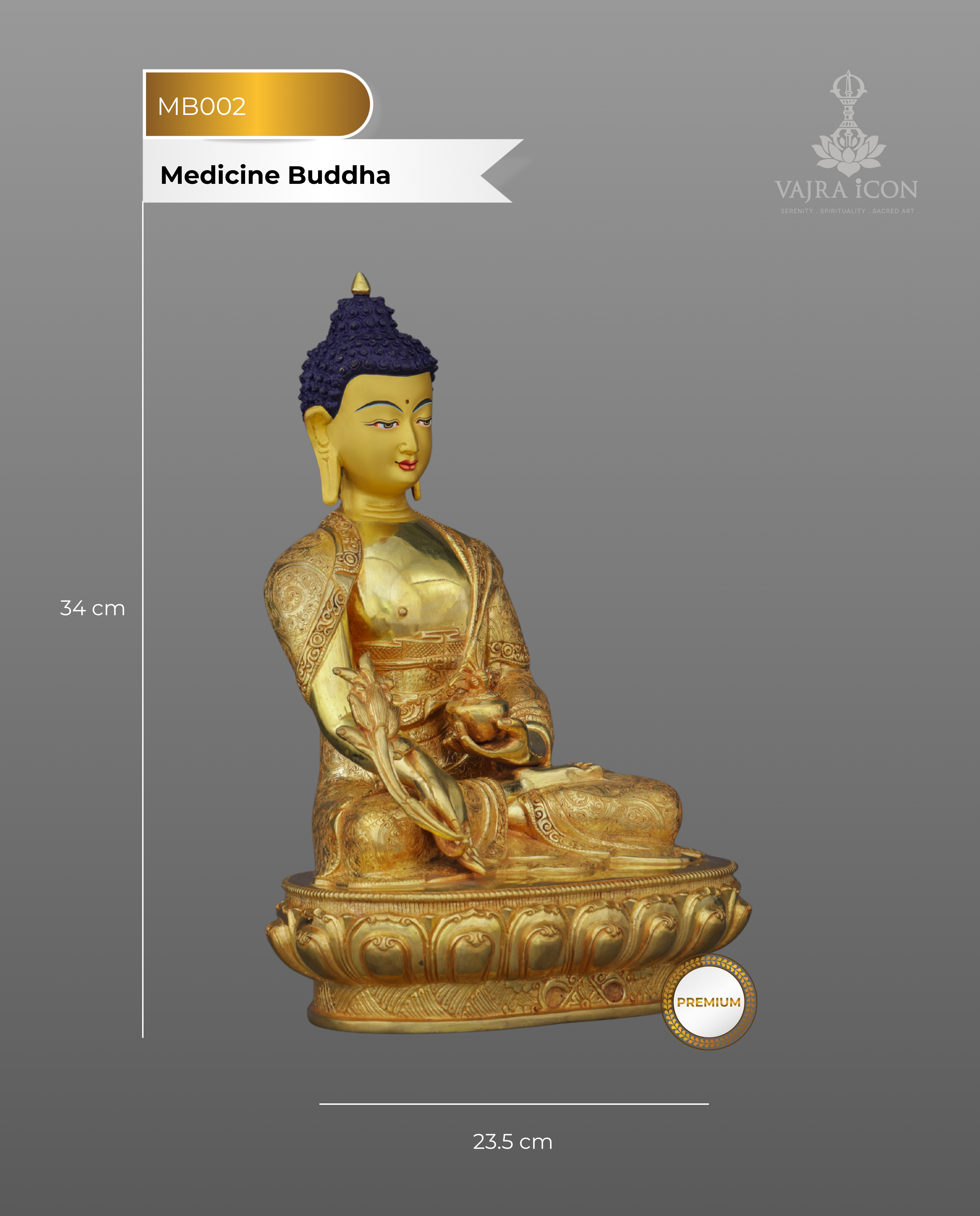 Medicine Buddha | Healing Light Manifested in Sacred Nepalese Artistry