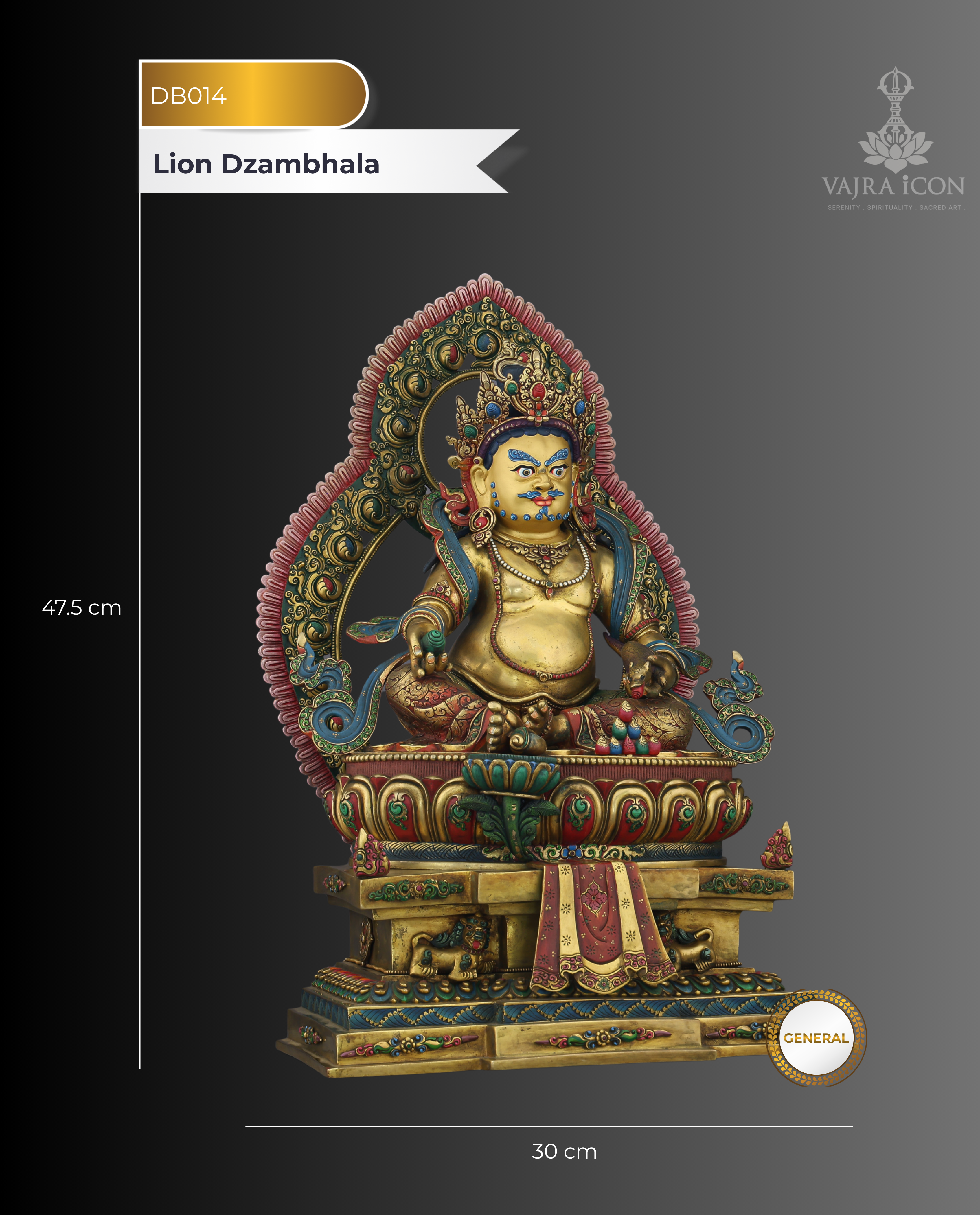 Golden Dzambhala on Singhasan | The Deity Who Turns Devotion Into Abundance