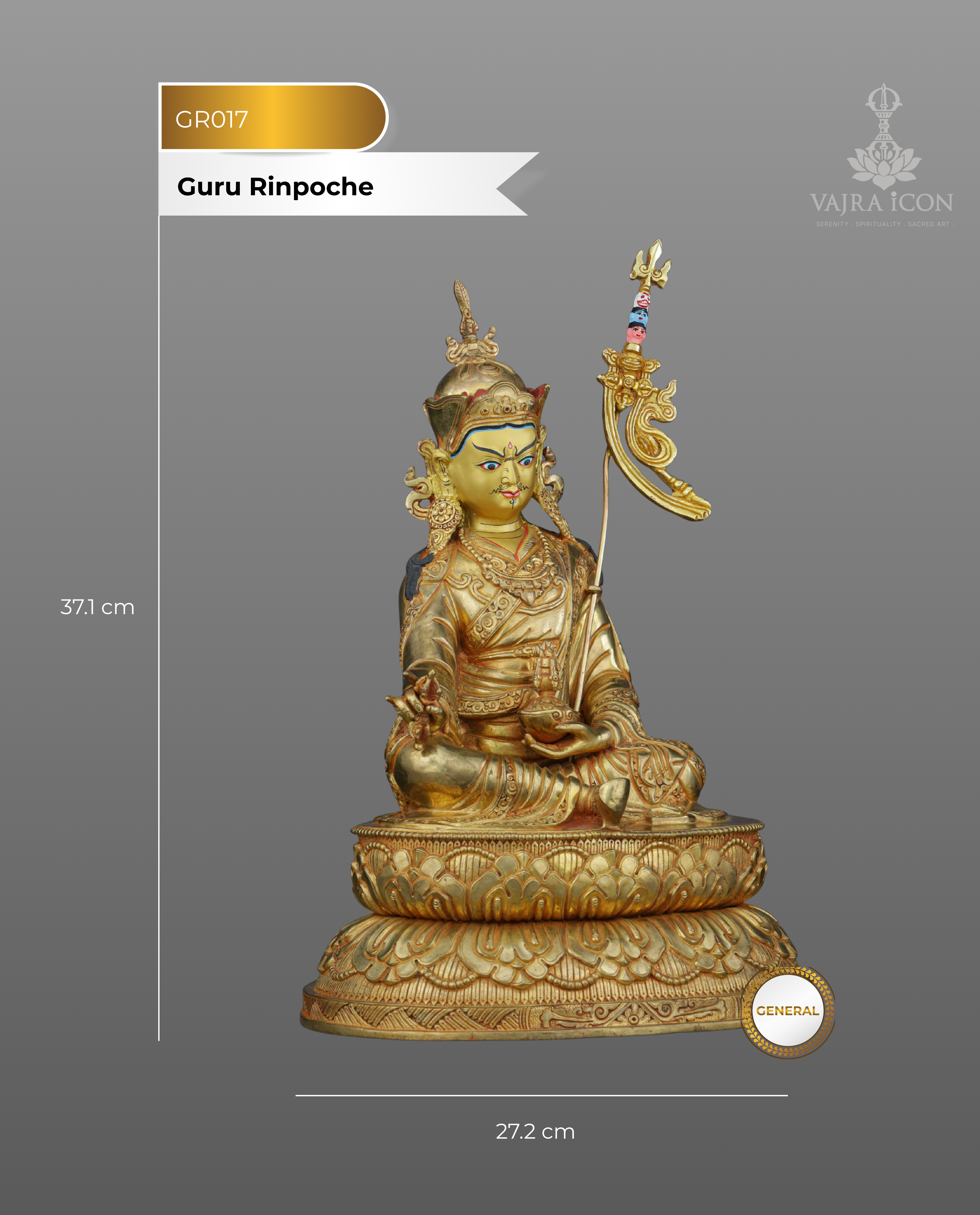 The Lotus-Born Master | Magnificent Guru Rinpoche with Consorts Statue Set
