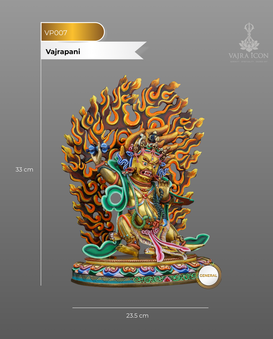 Vajrapani Statue | Guardian of Power and Spiritual Protection