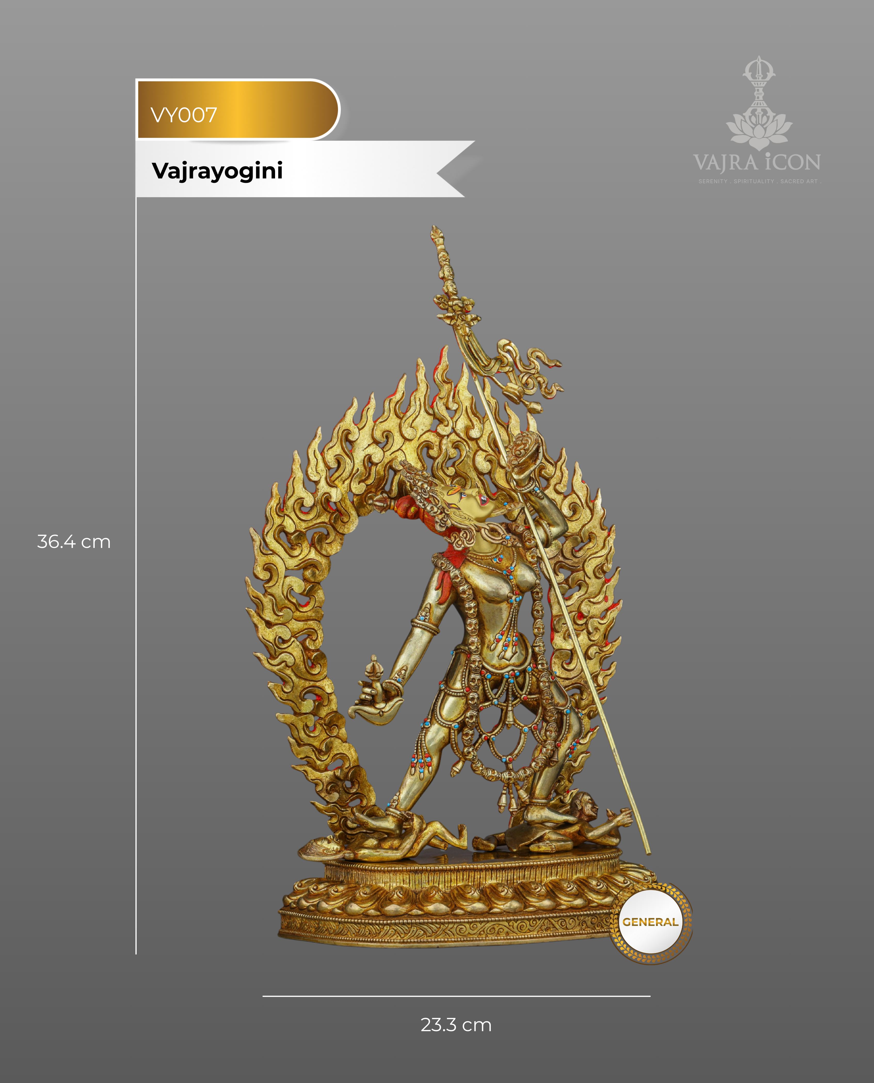 Radiant Wrath | Handcrafted Vajrayogini Statue